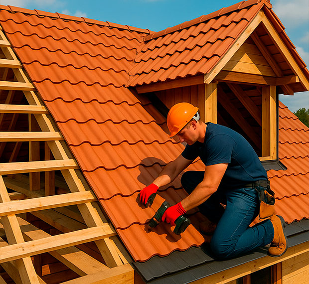 Монтаж крыши мансарды в Десногорске